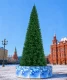 Уличная ствольная елка «Альпийская Люкс» 10 м, ПВХ, зеленая