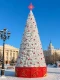 Уличная каркасная елка «Уральская Люкс» 4 м, ПВХ, белая