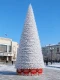 Уличная каркасная елка «Уральская Люкс» 7 м, ПВХ, белая