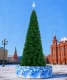 Уличная ствольная елка «Альпийская Люкс» 7 м, ПВХ, зеленая