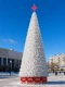 Уличная каркасная елка «Уральская Люкс» 15 м, ПВХ, белая